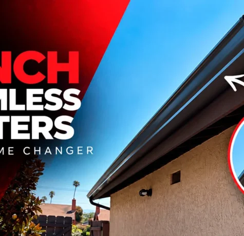 6" K-style Gutter installation in San Diego,CA